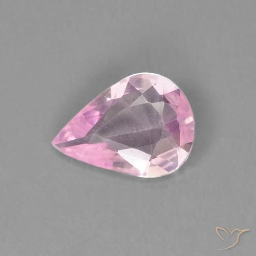 0.46ct Natural Rosado blubblegum muy claro Zafiro, En forma de pera, VVS