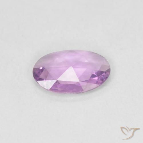 Zafiro Púrpura rosado natural de 0.32 ct, Ovalada, VVS