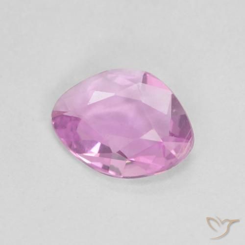 Zafiro Púrpura medio natural de 0.45 ct, Elegante, VVS