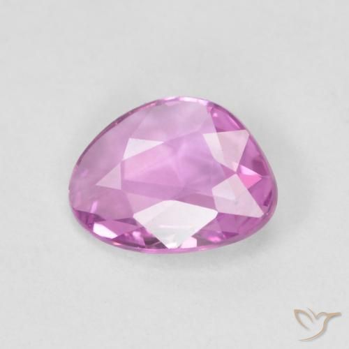 0.60ct Natural Púrpura rosado claro Zafiro, Elegante, VVS