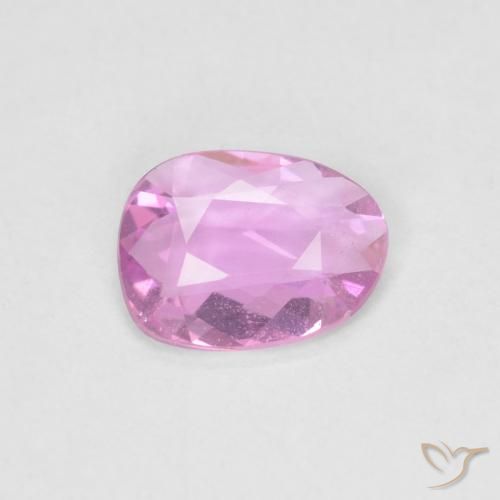 Zafiro Rosado púrpura natural de 0.52 ct, Elegante, VVS-VS