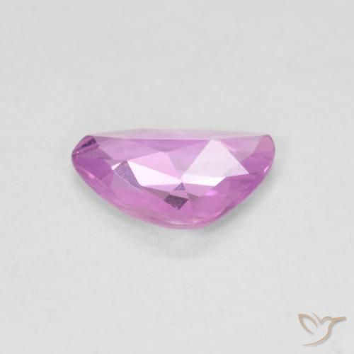 Zafiro Rosado púrpura natural de 0.50 ct, Elegante, VVS-VS