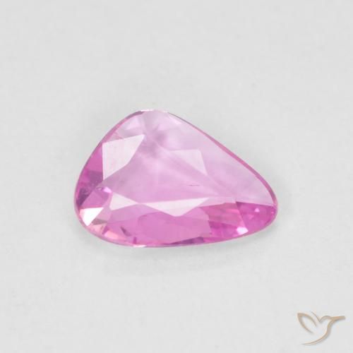 0.48ct Natural Púrpura rosado claro Zafiro, Elegante, VVS-VS, Photo A