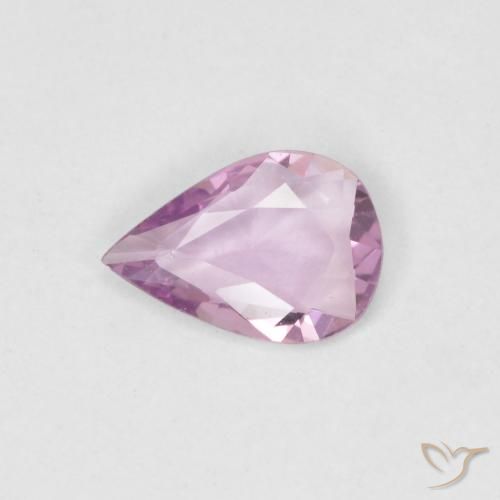0.36ct Natural Púrpura claro Zafiro, En forma de pera, VVS