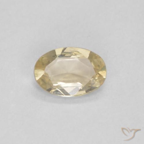 0.40ct Natural Crema Zafiro, Ovalada, VVS
