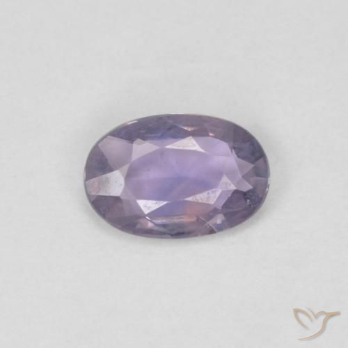 0.46ct Natural Violeta medio Zafiro, Ovalada, VVS