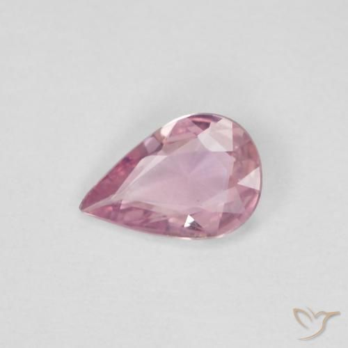 0.34ct Natural Rosado claro Zafiro, En forma de pera, VVS