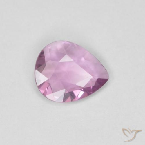 0.40ct Natural Rosado muy claro Zafiro, En forma de pera, VVS