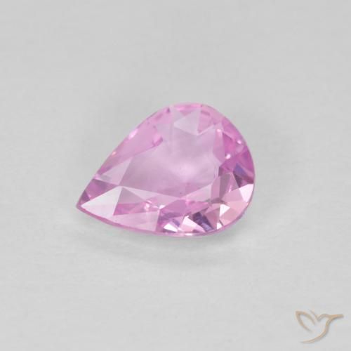 0.43ct Natural Rosado claro Zafiro, En forma de pera, VVS
