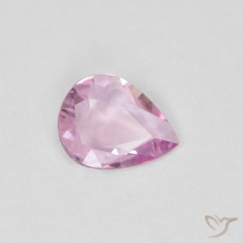 0.30ct Natural Rosado púrpura real muy claro Zafiro, En forma de pera, VVS