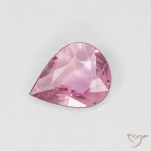 Piedra preciosa de zafiro morado de 0,4 quilates, En forma de pera zafiro suelto de tanzania, Gema Natural, 6 x 4,8 mm, Photo A