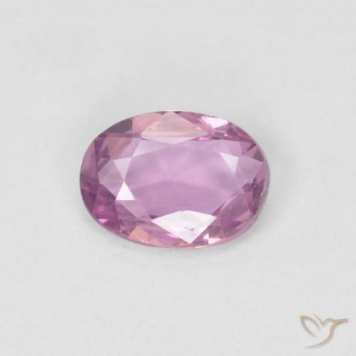 0.47ct Natural Rosado púrpura real Zafiro, Ovalada, VVS-VS