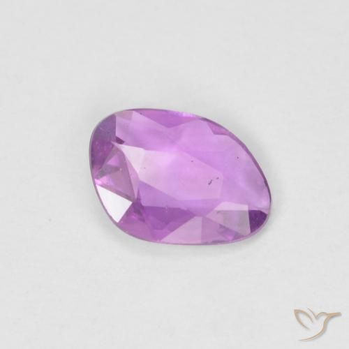 Zafiro Violeta rosado natural de 0.41 ct, Elegante, VVS-VS