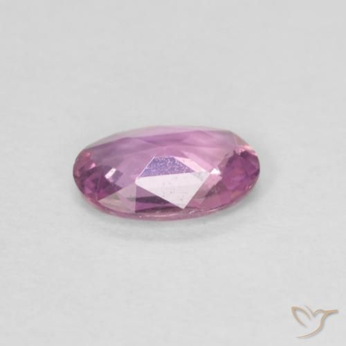 Zafiro Magenta claro natural de 0.41 ct, Ovalada, VVS-VS