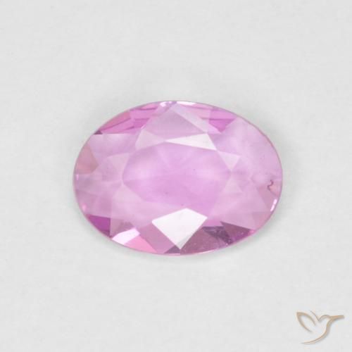 0.46ct Natural Rosado púrpura Zafiro, Ovalada, VVS-VS