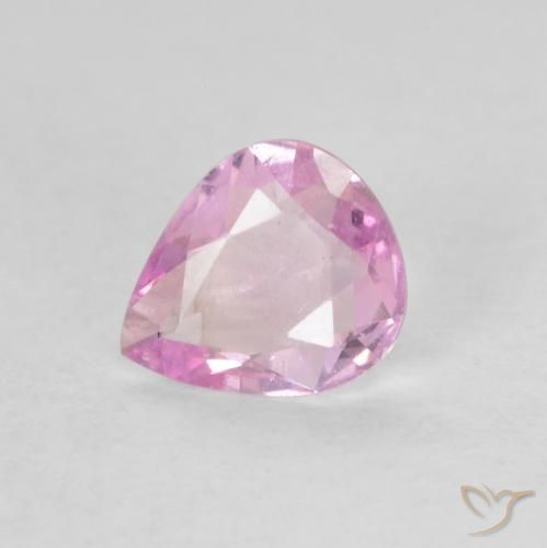 0.32ct Natural Rosado muy claro Zafiro, En forma de pera, VVS-VS