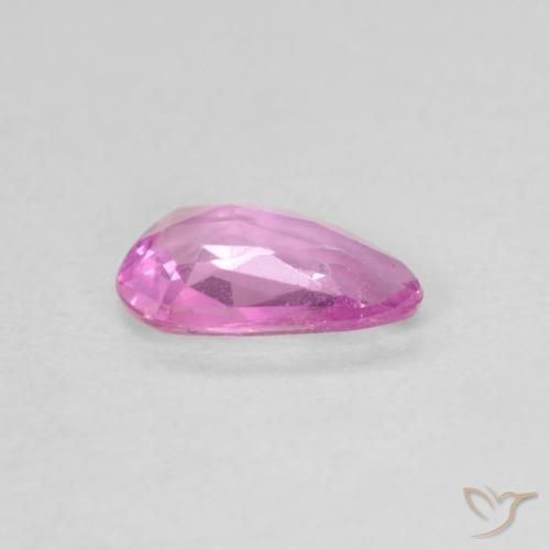 Zafiro Rosado muy claro natural de 0.49 ct, En forma de pera, VVS-VS
