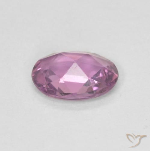 Zafiro Rosado púrpura natural de 0.75 ct, Ovalada, VS