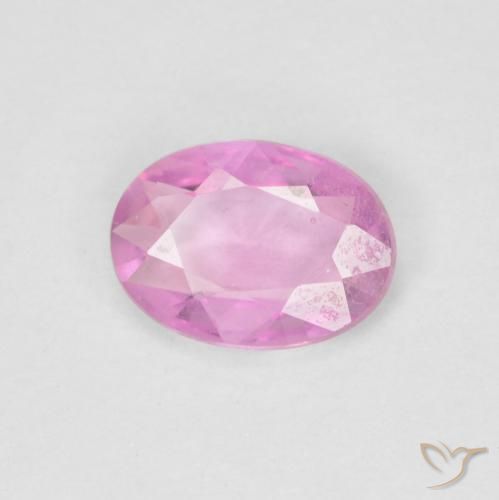 0.70ct Natural Rosado intenso Zafiro, Ovalada, VS