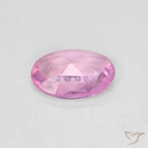 Zafiro Rosado intenso natural de 0.70 ct, Ovalada, VS