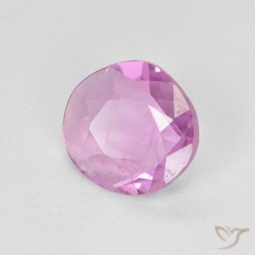 Zafiro Rosado púrpura real claro natural de 0.80 ct, Elegante, VVS-VS