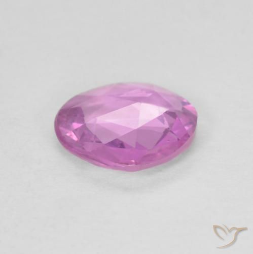 Zafiro Rosado púrpura real claro natural de 0.80 ct, Elegante, VVS-VS