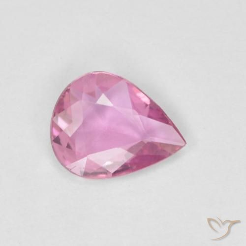 0.39ct Natural Rosado intenso Zafiro, En forma de pera, VVS