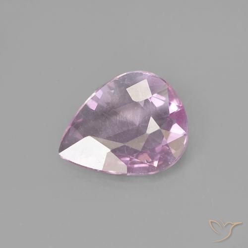 0.40ct Natural Rosado cereza Zafiro, En forma de pera, VVS