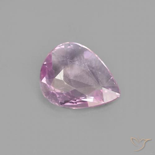 Zafiro Rosado cereza natural de 0.40 ct, En forma de pera, VVS
