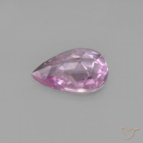 Zafiro Rosado cereza natural de 0.40 ct, En forma de pera, VVS