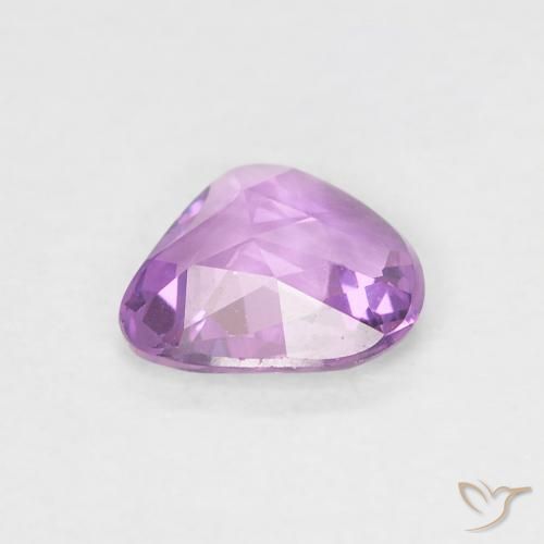 Zafiro Púrpura rosáceo medio natural de 0.46 ct, Elegante, VVS