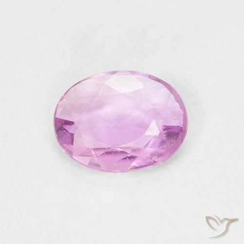 0.43ct Natural Púrpura rosado Zafiro, Ovalada, VVS