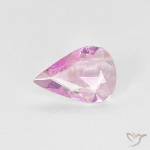 0.32ct Natural Rosado medio Zafiro, En forma de pera, VVS