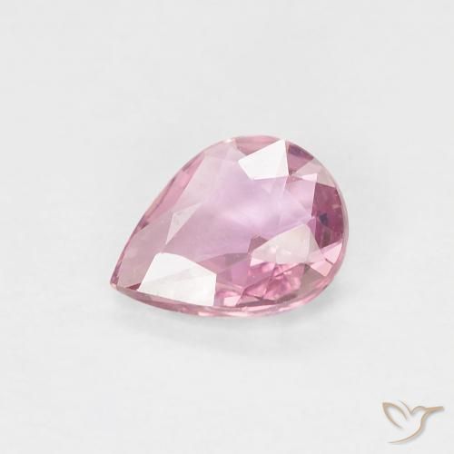 0.45ct Natural Rosado intenso Zafiro, En forma de pera, VVS