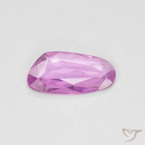 0.65ct Natural Púrpura rosado claro Zafiro, Elegante, VS