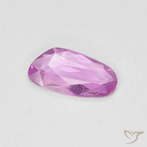 Zafiro Púrpura rosado claro natural de 0.65 ct, Elegante, VS