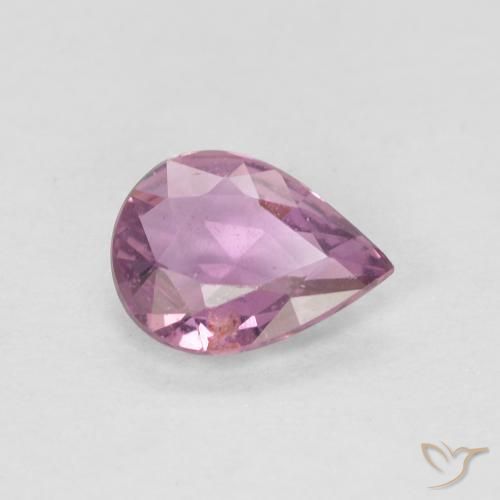 0.48ct Natural Púrpura rosado Zafiro, En forma de pera, VS