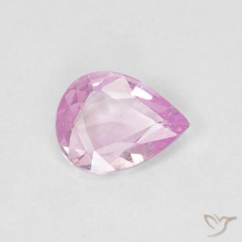 0.44ct Natural Rosado púrpura real claro Zafiro, En forma de pera, VS