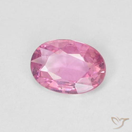 Zafiro Rosado intenso natural de 0.60 ct, Ovalada, VS