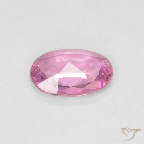 Zafiro Rosado intenso natural de 0.60 ct, Ovalada, VS