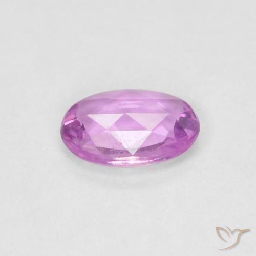 Zafiro Medium Light-Purple natural de 0.43 ct, Ovalada, VS