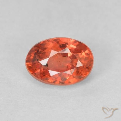 0.68ct Natural Rojo medio Zafiro, Ovalada, VS