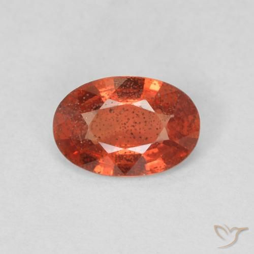0.46ct Natural Rojo intenso Zafiro, Ovalada, VS