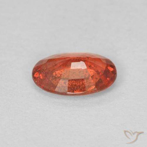 Zafiro Rojo intenso natural de 0.46 ct, Ovalada, VS