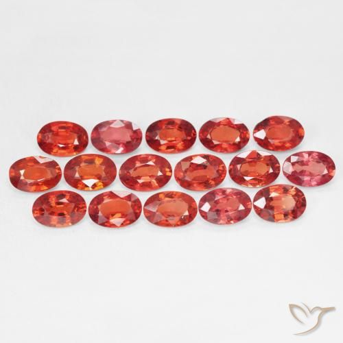 0.56ct Natural Rojo carmesí claro Zafiro, Ovalada, VVS-VS