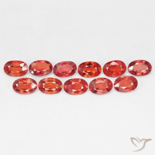 0.63ct Natural Rojo intenso Zafiro, Ovalada, VVS-VS