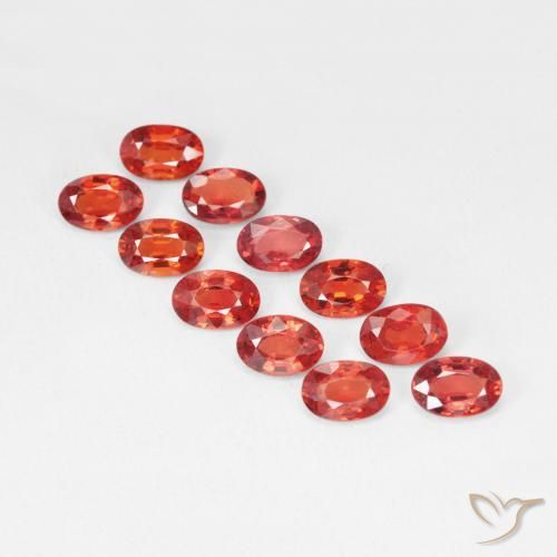 Zafiro Rojo intenso natural de 0.63 ct, Ovalada, VVS-VS