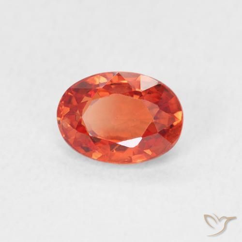 0.73ct Natural Rojo intenso Zafiro, Ovalada, VS