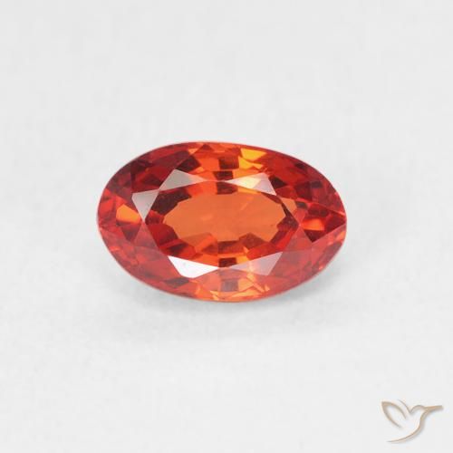 0.74ct Natural Rojo medio Zafiro, Ovalada, VVS-VS