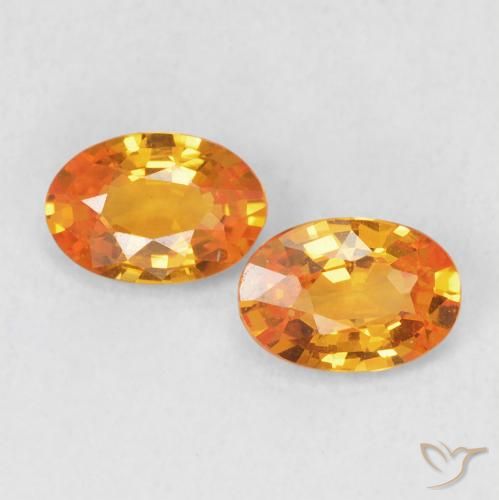 1.12ctw Natural Naranja claro Zafiro, Ovalada, VVS-VS